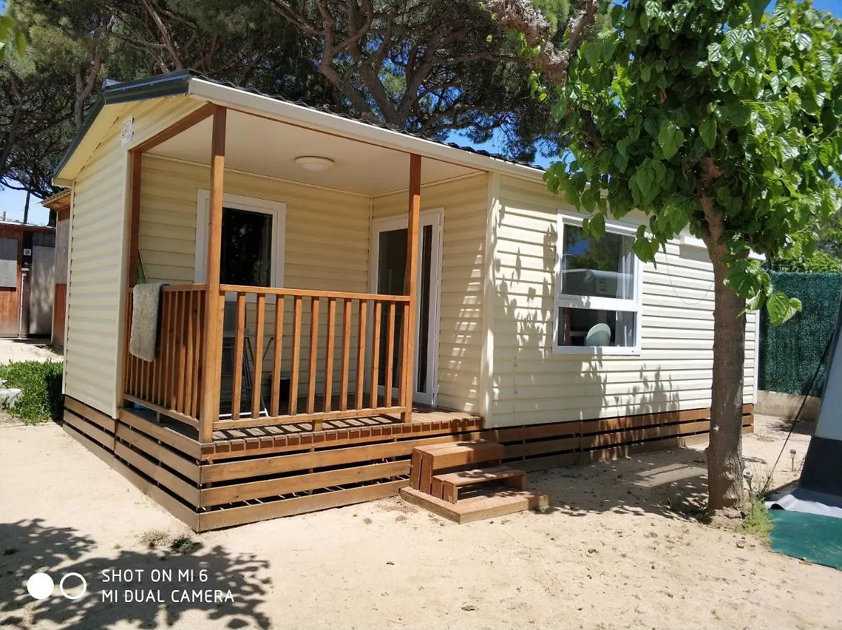 Camping El Pinar Platja Santa Susanna Campsite